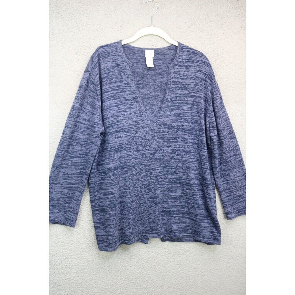 J.Jill Long Sleeve Split Back w/Buttons Sweater-Size Medium/Petite-Soft